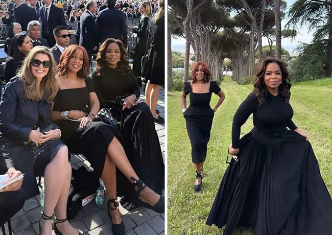 Oprah and Gayle King to see Pope Leo