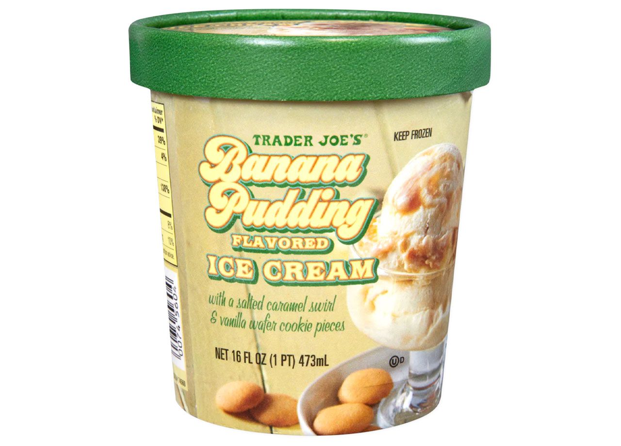 pint of Trader Joe's Banana Pudding Ice Cream