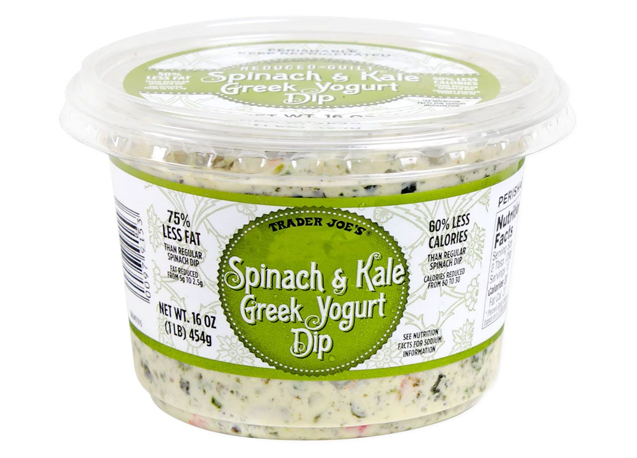 trader joes reduced guilt spinach and kale dip
