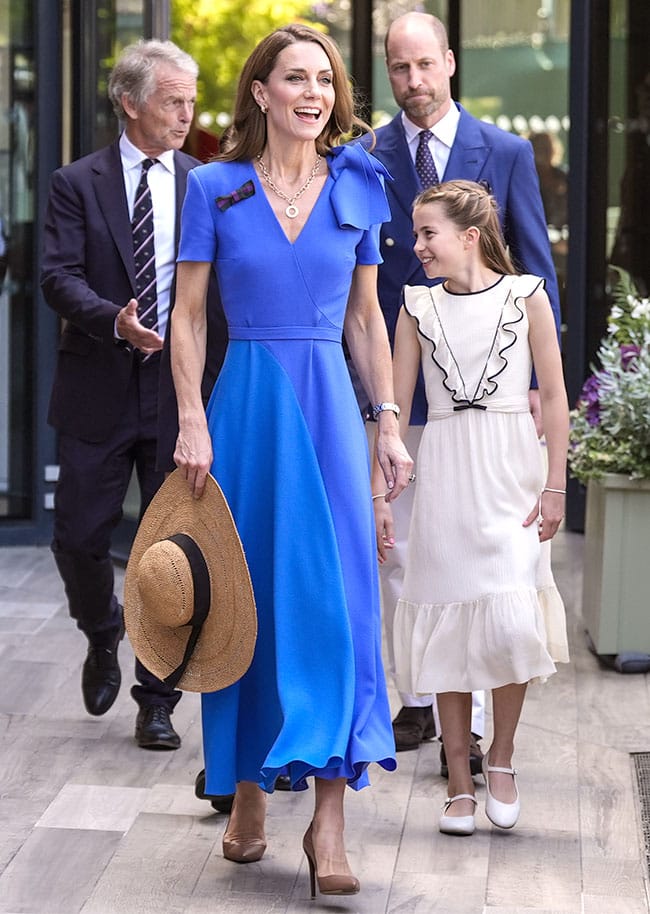 Kate Middleton Prince William Princess Charlotte Wimbledon Men's Singles Final 2025