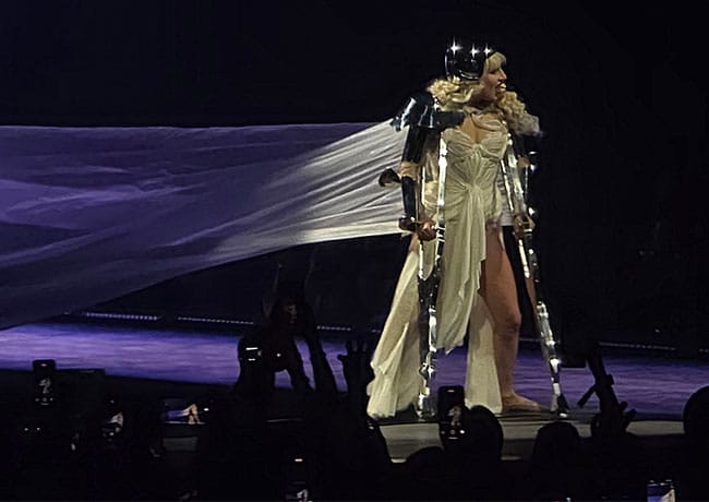 Lady Gaga Wears A Gauzy Corset For 'Mayhem' Show - SHEfinds