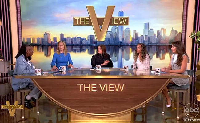 Whoopi Goldberg and co-hosts on The View