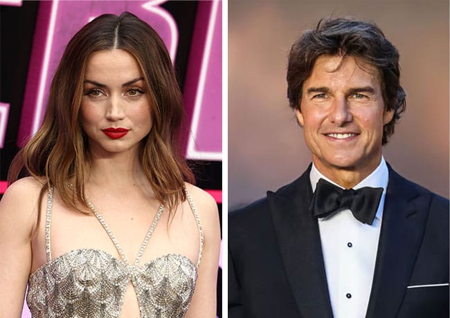 Ana de Armas and Tom Cruise