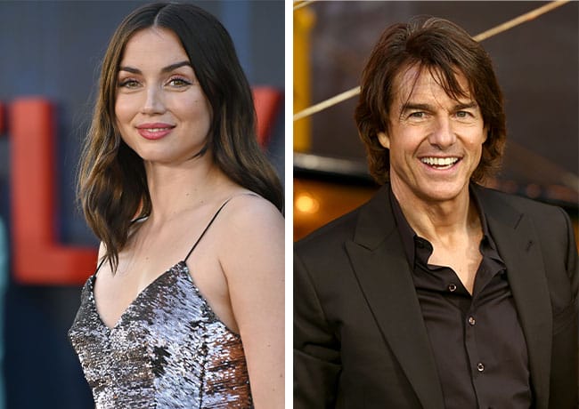 Ana de Armas and Tom Cruise