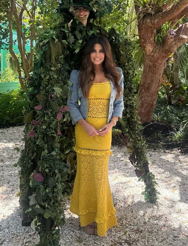 Kimberly Guilfoyle Wore The Chicest Crochet Maxi Dress This Summer
