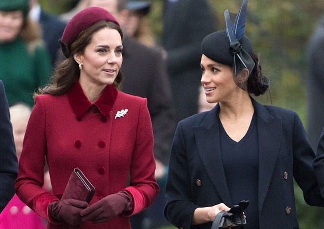 Kate Middleton and Meghan Markle Christmas 2018