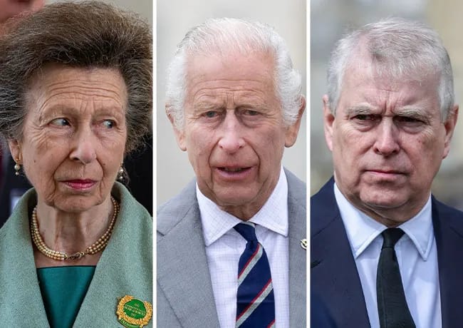 Prince Andrew King Charles and Princess Anne