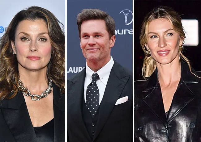 Bridget Moynahan and Tom Brady and Gisele Bundchen
