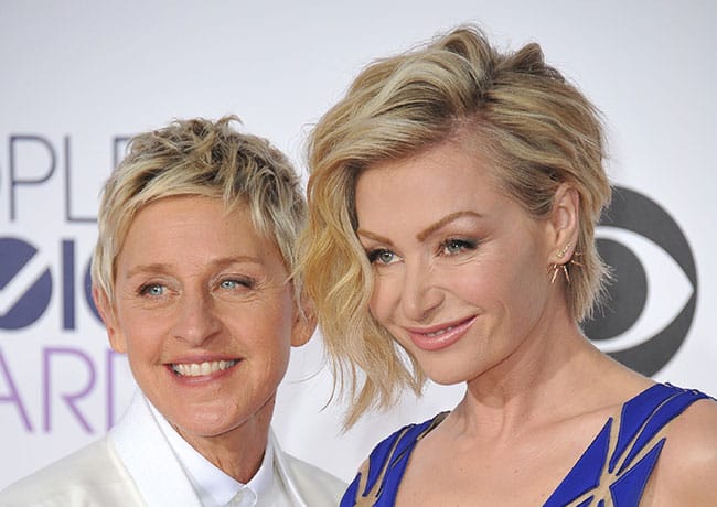 Ellen DeGeneres and Portia de Rossi Peoples Choice Awards