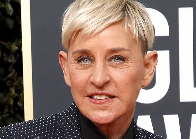 Ellen DeGeneres at the Golden Globes