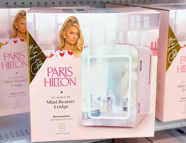 paris hilton beauty fridge