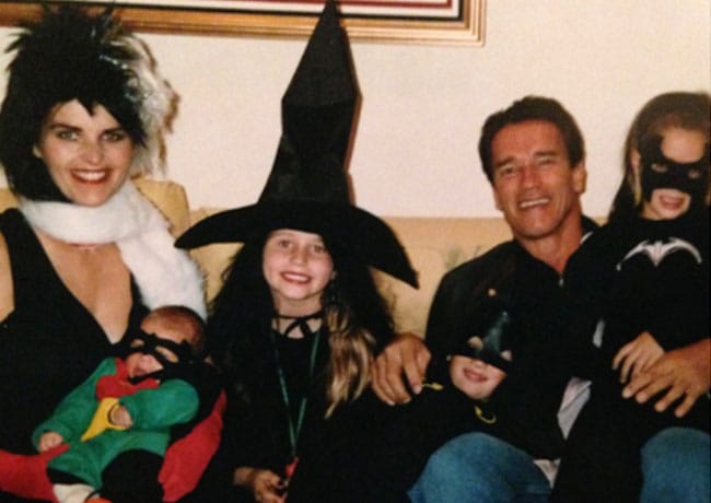 Katherine Schwarzenegger throwback family picture Halloween