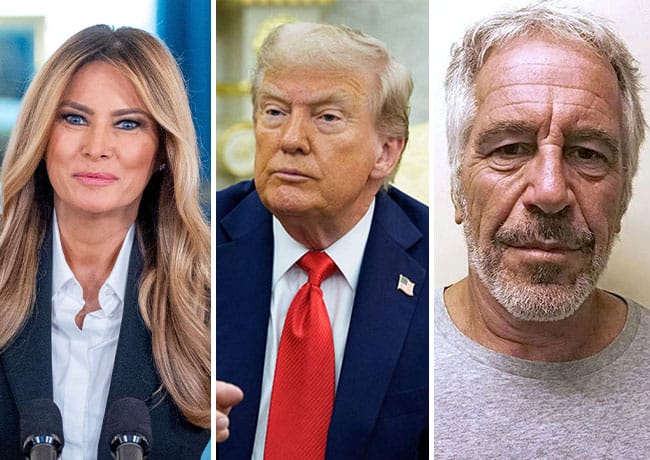 melania trump donald trump jeffrey epstein