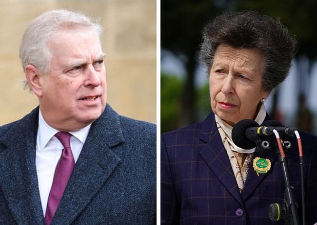 Princess Anne and Prince Andrew