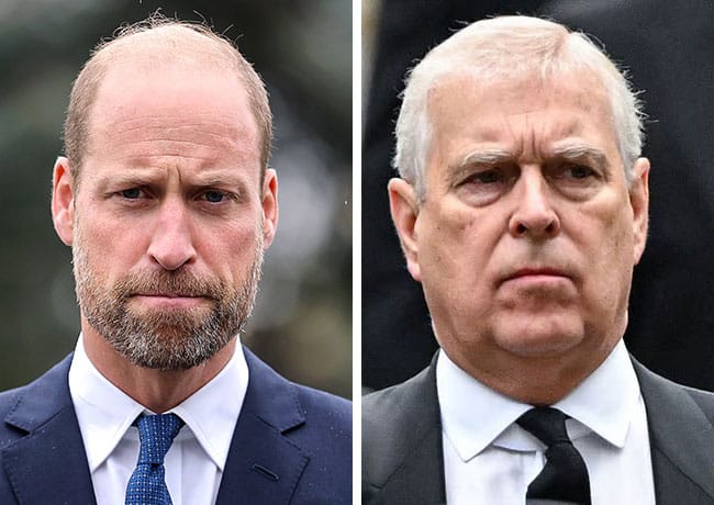 Prince William and Prince Andrew