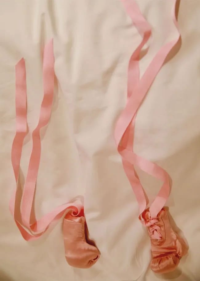 Rihanna Instagram pink baby slippers