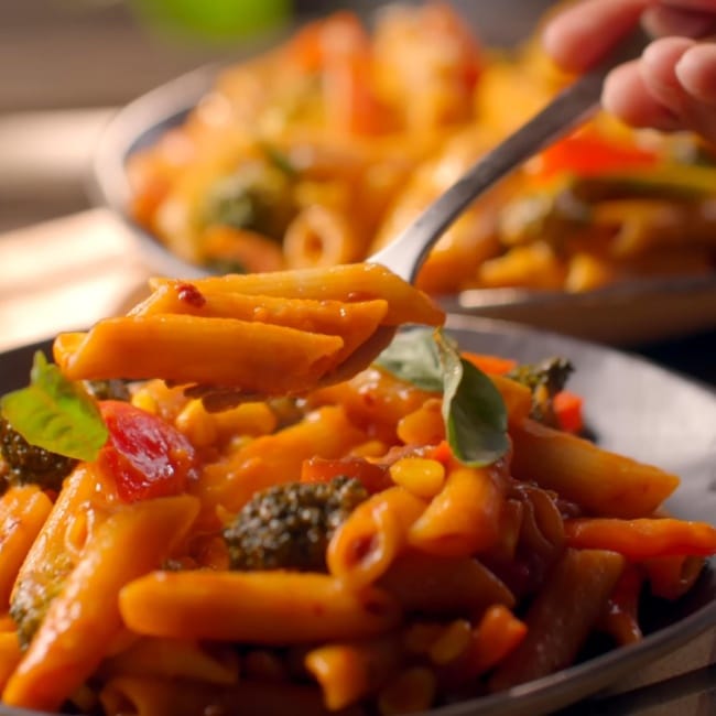 pasta on a plate
