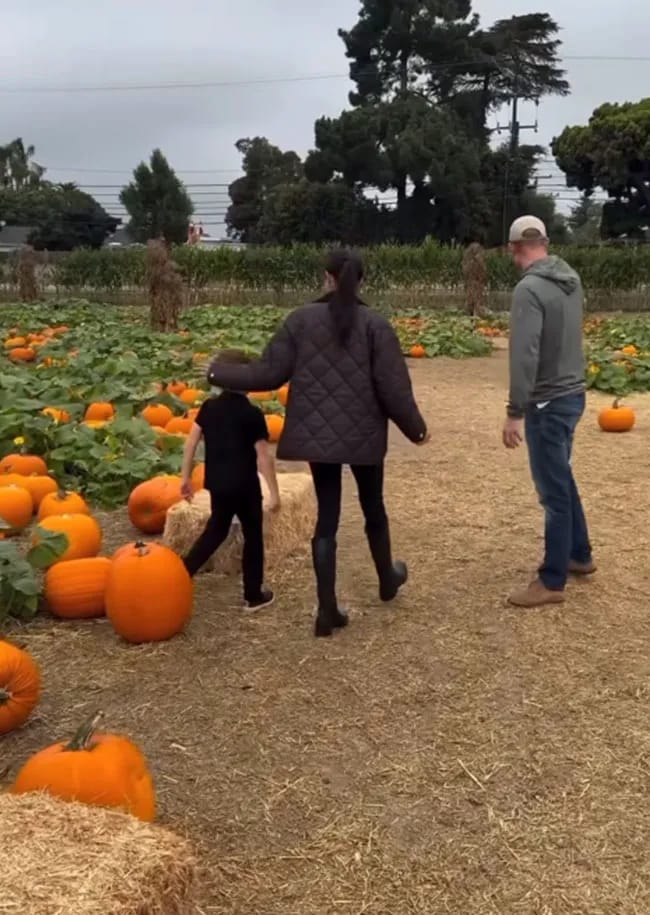 Meghan Markle Prince Harry Prince Archie pumpkin patch