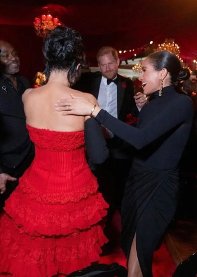 Prince Harry and Meghan Markle at Kris Jenner's 70th birthday party