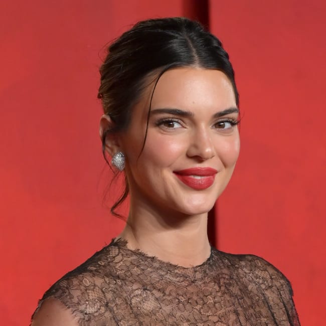 Kendall Jenner Sizzles In A Low-Cut Red Dress - SHEfinds