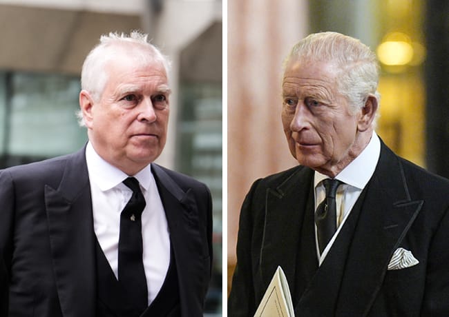 Prince Andrew and King Charles
