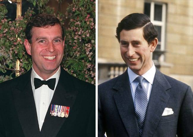 Prince Charles and Prince Andrew