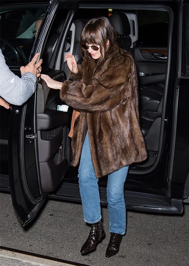 Dakota Johnson in Tribeca