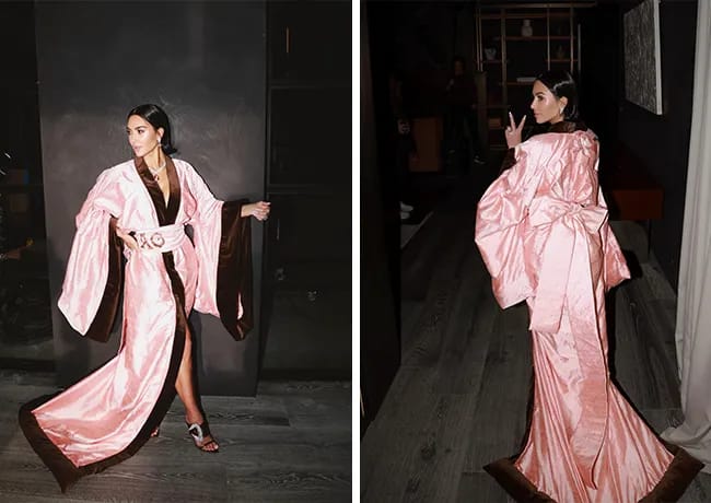 Kim Kardashian in Allura Grant kimono