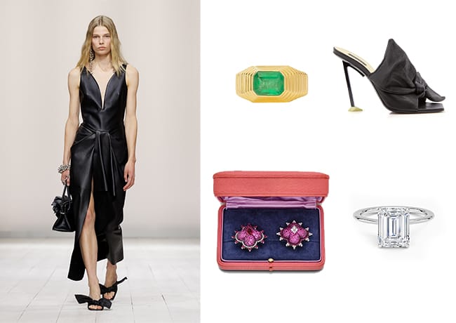jennifer lawrence stuns in elegant black dresses while pregnant Ladivine 7446 Long Satin A Line Bridesmaid Dress Slit Corset Draped Fo –  Glass Slipper Formals main image 1