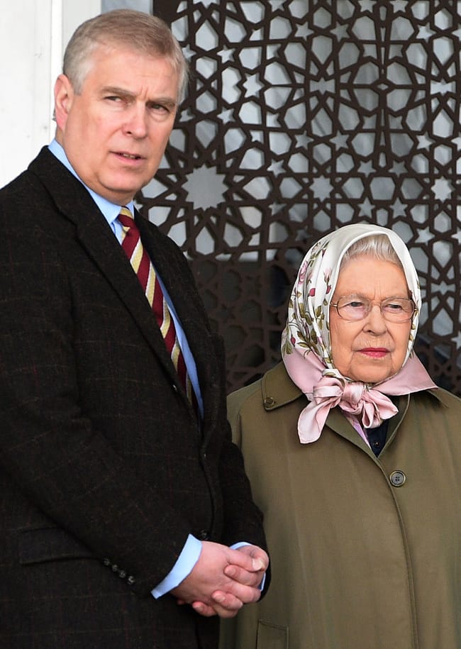 Queen Elizabeth and Prince Andrew