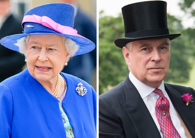 Queen Elizabeth and Prince Andrew