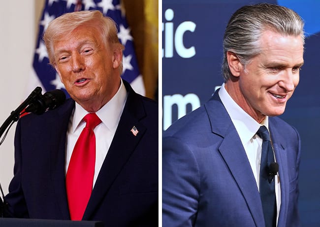 donald trump gavin newsom