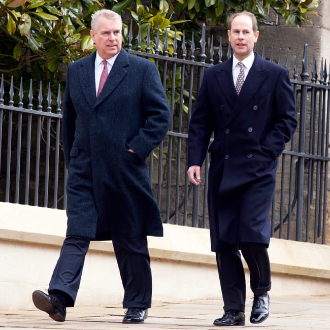 Ex Prince Andrew and Prince Edward Easter Sunday