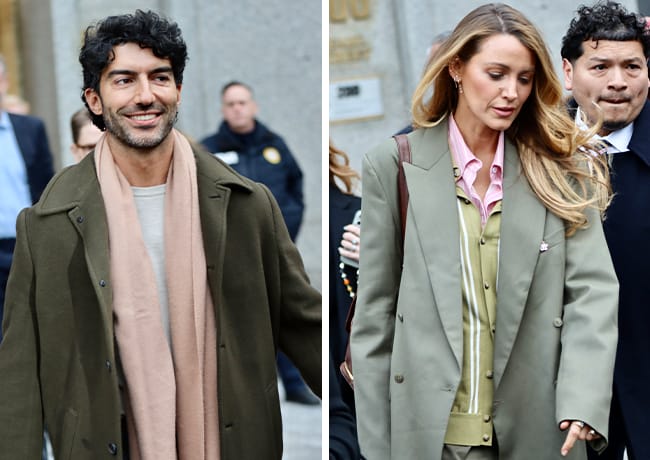Blake Lively and Justin Baldoni leaving court