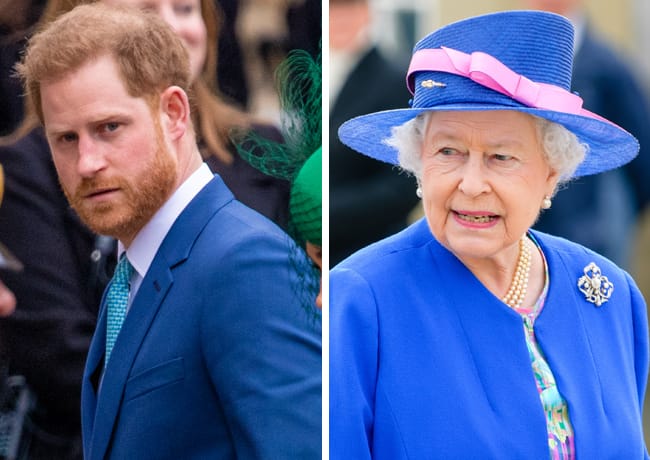 The Queen with Prince Harry