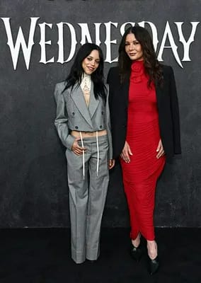 Catherine Zeta Jones and Jenna Ortega Netflix FYSEE Event