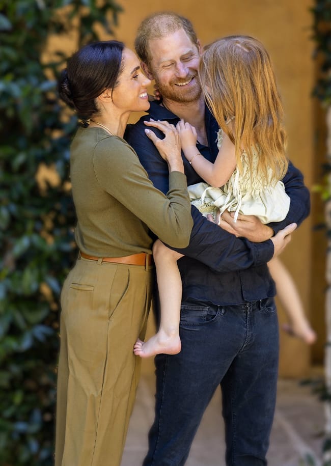 Prince Harry and Meghan Markle with daughter Princess Lilibet Instagram pic