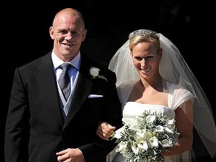 Mike Tindall and Zara Phillips' wedding details showcased.