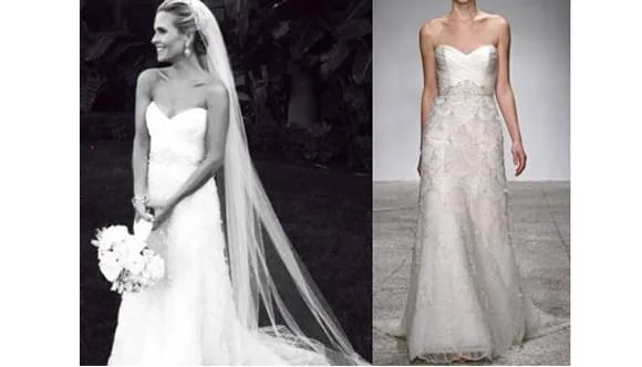"Sally Pressman's vintage-inspired Kenneth Pool wedding dress"