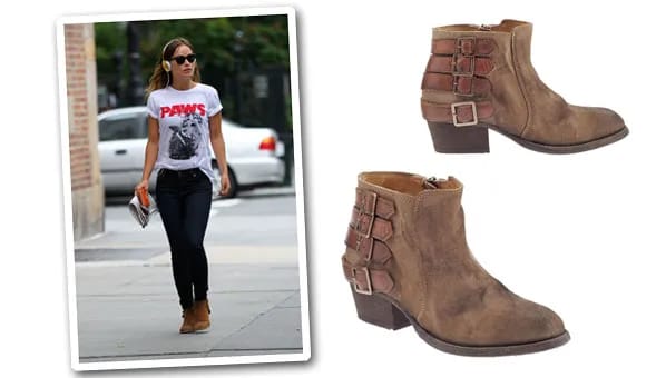 Olivia Wilde wearing stylish boots