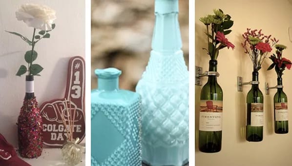 "Variety of wine bottles"