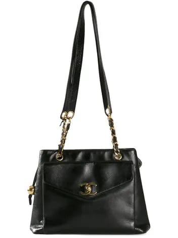 CHANEL VINTAGE front pocket shoulder bag Image from SHEfinds