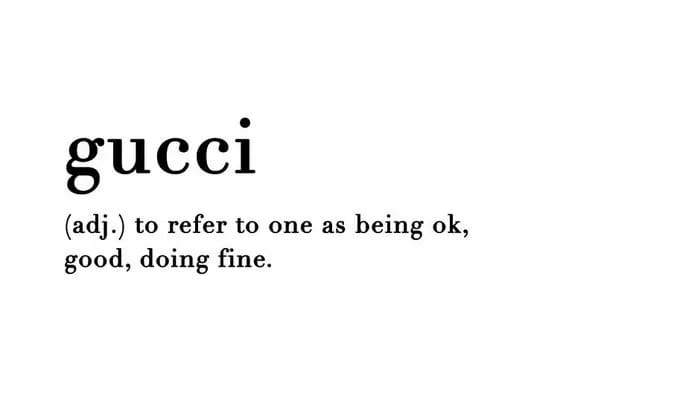 "Gucci themed image"
