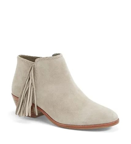 Sam Edelman 'Paige' Fringed Ankle Bootie Close-up of trendy fashion item, model number 10510073.