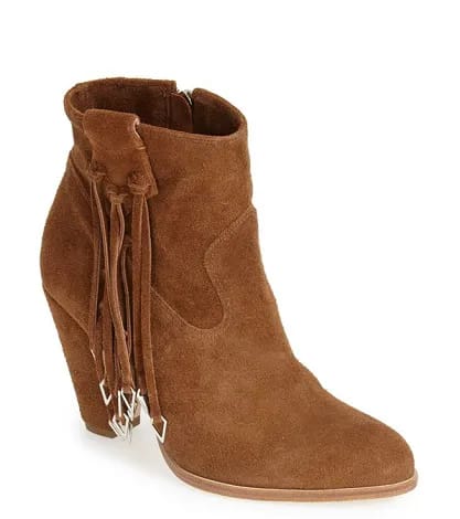 Kate Bosworth | Matisse 'Emma' Fringe Bootie Close-up of trendy fashion item, model number 10560942.