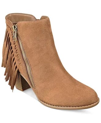 indigo rd. Jabaret Fringe Booties Image from SHEfinds