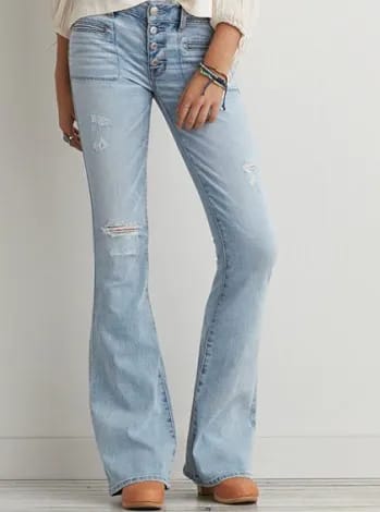 Boho Artist Flare Jean Image from SHEfinds