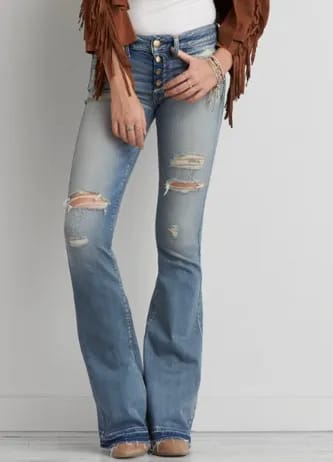 AEO Denim X Boho Artist Flare Jean Image from SHEfinds