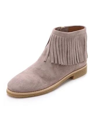 Kate Spade New York Betsie Suede Fringe Booties Kate Spade's signature style showcased in a colorful design.