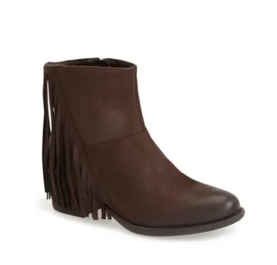 Steven by Steve Madden 'Casidyy' Fringe Bootie Steven by Steve Madden's fashionable footwear displayed creatively.
